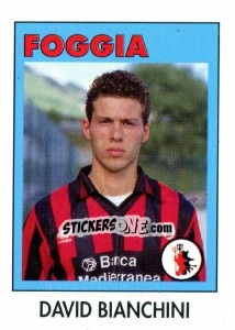 Sticker David Bianchini - Calcioflash 1993 n. 95 - Euroflash