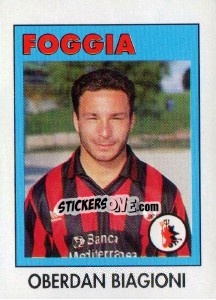 Sticker Oberdan Biagioni - Calcioflash 1993 - Euroflash