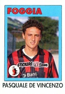Sticker Pasquale De Vincenzo - Calcioflash 1993 n. 102 - Euroflash