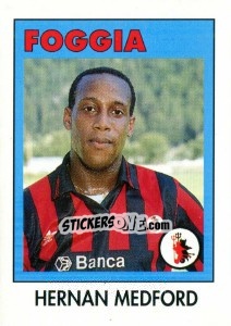 Sticker Hernan Medford - Calcioflash 1993 n. 103 - Euroflash