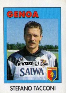 Sticker Stefano Tacconi - Calcioflash 1993 n. 107 - Euroflash