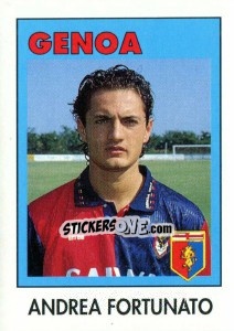 Sticker Andrea Fortunato - Calcioflash 1993 n. 113 - Euroflash