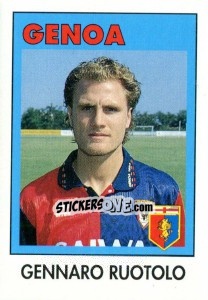 Sticker Gennaro Ruotolo - Calcioflash 1993 n. 120 - Euroflash
