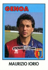 Sticker Maurizio Iorio - Calcioflash 1993 n. 121 - Euroflash