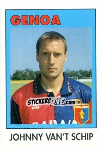 Sticker Johnny Van'T Schip - Calcioflash 1993 - Euroflash