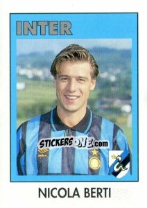 Sticker Nicola Berti - Calcioflash 1993 - Euroflash