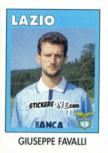 Sticker Giuseppe Favalli - Calcioflash 1993 n. 165 - Euroflash