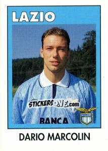 Sticker Dario Marcolin - Calcioflash 1993 - Euroflash