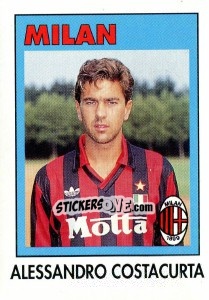 Sticker Alessandro Costacurta - Calcioflash 1993 - Euroflash