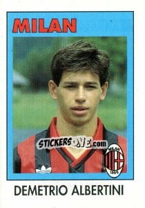 Sticker Demetrio Albertini - Calcioflash 1993 - Euroflash