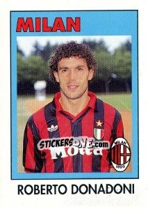 Cromo Roberto Donadoni - Calcioflash 1993 - Euroflash
