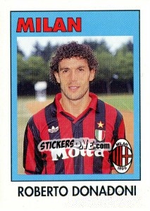 Sticker Roberto Donadoni - Calcioflash 1993 n. 191 - Euroflash