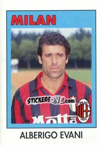 Sticker Alberigo Evani - Calcioflash 1993 n. 192 - Euroflash