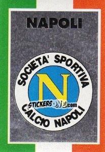Cromo Scudetto Napoli - Calcioflash 1993 - Euroflash