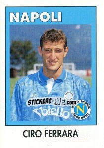 Sticker Ciro Ferrara - Calcioflash 1993 n. 199 - Euroflash