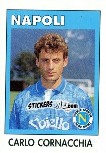 Sticker Carlo Cornacchia - Calcioflash 1993 - Euroflash