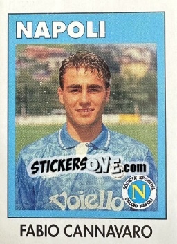Sticker Fabio Cannavaro - Calcioflash 1993 n. 204 - Euroflash
