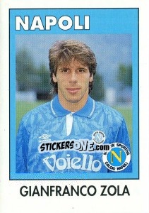 Cromo Gianfranco Zola - Calcioflash 1993 - Euroflash
