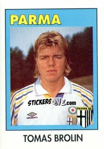 Sticker Tomas Brolin - Calcioflash 1993 - Euroflash