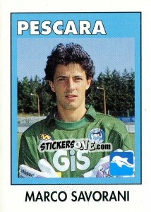 Sticker Marco Savorani - Calcioflash 1993 n. 233 - Euroflash