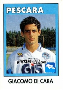Sticker Giacomo Di Cara - Calcioflash 1993 - Euroflash