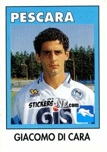 Sticker Giacomo Di Cara - Calcioflash 1993 n. 235 - Euroflash