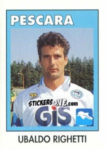 Sticker Ubaldo Righetti - Calcioflash 1993 n. 238 - Euroflash