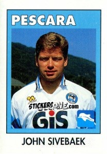 Cromo John Sivebaek - Calcioflash 1993 - Euroflash