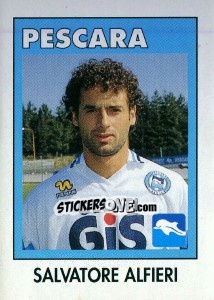 Sticker Salvatore Alfieri - Calcioflash 1993 - Euroflash