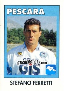 Cromo Stefano Ferretti - Calcioflash 1993 - Euroflash