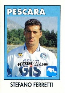 Sticker Stefano Ferretti - Calcioflash 1993 n. 244 - Euroflash