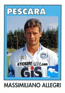 Sticker Massimiliano Allegri - Calcioflash 1993 n. 245 - Euroflash