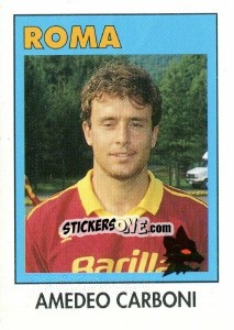 Sticker Amedeo Carboni - Calcioflash 1993 n. 254 - Euroflash