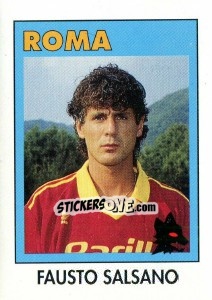 Sticker Fausto Salsano - Calcioflash 1993 n. 263 - Euroflash