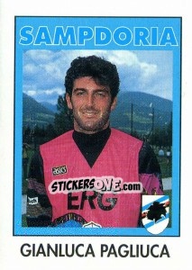 Figurina Gianluca Pagliuca - Calcioflash 1993 - Euroflash
