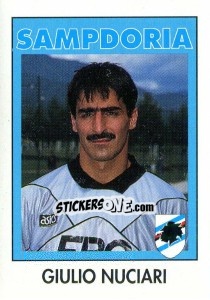 Cromo Giulio Nuciari - Calcioflash 1993 n. 269 - Euroflash