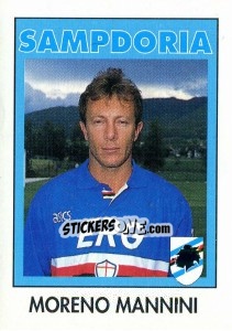 Cromo Moreno Mannini - Calcioflash 1993 - Euroflash