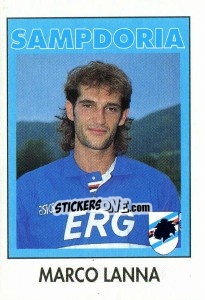 Sticker Marco Lanna - Calcioflash 1993 - Euroflash