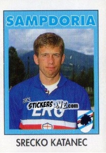 Sticker Srecko Katanec - Calcioflash 1993 n. 276 - Euroflash