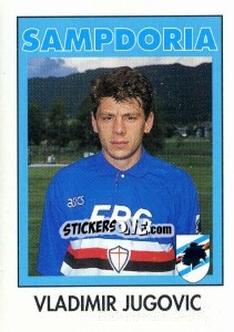 Sticker Vladimir Jugovic - Calcioflash 1993 - Euroflash