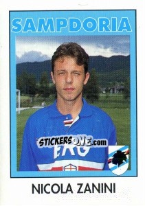 Sticker Nicola Zanini - Calcioflash 1993 - Euroflash