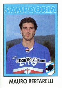 Sticker Mauro Bertarelli - Calcioflash 1993 n. 282 - Euroflash