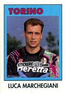 Sticker Luca Marchegiani - Calcioflash 1993 - Euroflash