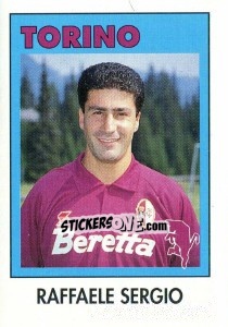 Sticker Raffaele Sergio - Calcioflash 1993 - Euroflash
