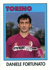 Sticker Daniele Fortunato - Calcioflash 1993 - Euroflash