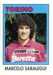 Cromo Marcelo Saralegui - Calcioflash 1993 n. 298 - Euroflash