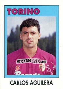 Cromo Carlos Aguilera - Calcioflash 1993 - Euroflash