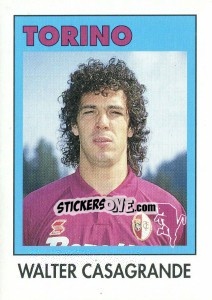 Figurina Walter Casagrande - Calcioflash 1993 n. 302 - Euroflash