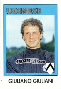 Sticker Giuliano Giuliani - Calcioflash 1993 n. 304 - Euroflash