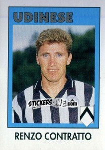 Sticker Renzo Contratto - Calcioflash 1993 n. 309 - Euroflash